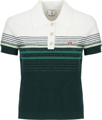 Casablanca Tops, Dames, Veelkleurig, S, Katoen, Polo met drie knopen
