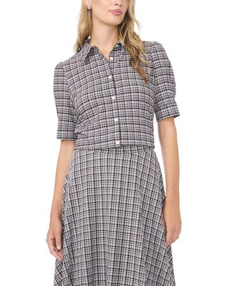 Vince Camuto Puff Shoulder Button Down Shirt