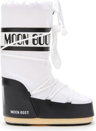 Moon Boot Witte Enkellaarzen voor Mannen - Heren - Winterlaarzen - Wit - 45 EU - Nylon - Schoenen