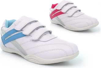 Generic Womens Casual Trainers Ladies Trainers Womens Trainers Ladies Shoes Womens Casual Shoes Touch Fastening White/Blue 6 UK