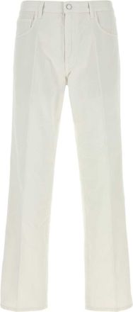 Prada Chalk Cotton Pant