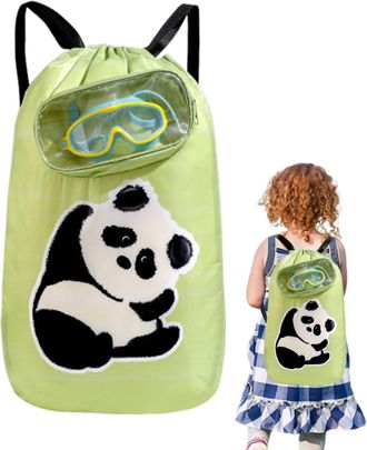 Generic Toddler Beach Bag,Drawstring Backpack Swimming Bag | Waterproof Travel Accessories, Sandproof Large Capacity for Toy Equipment Storage