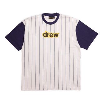 Drew House Secret T-shirt Navy Pinstripe DR-SS22-201