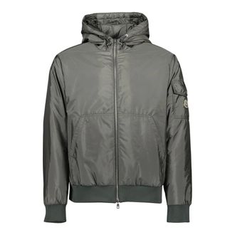 Moncler Light Jackets, male, Gray, Size: 2XL Poiliot Bomber Jacket