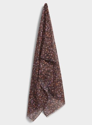 Fraas Womens Small flower lightweight scarf