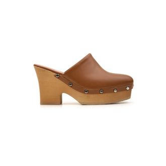 Scholl Pescura Rachel Sabot - Dames - Muiltjes - Bruin - 36 EU - Leer - Schoenen