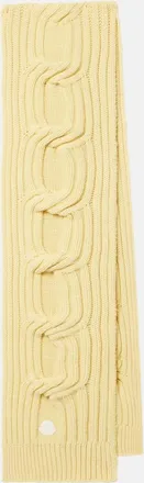 Moncler Bufanda trenzada de lana virgen y cachemir