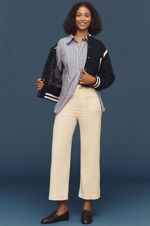 Maeve The Colette Corduroy Crop Wide-Leg Pants by Maeve