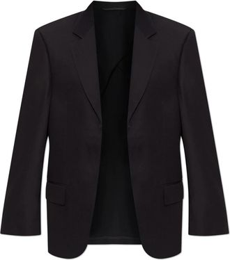 Balenciaga Wollen blazer - Dames - Blazers - Zwart - M - Wol - Jassen