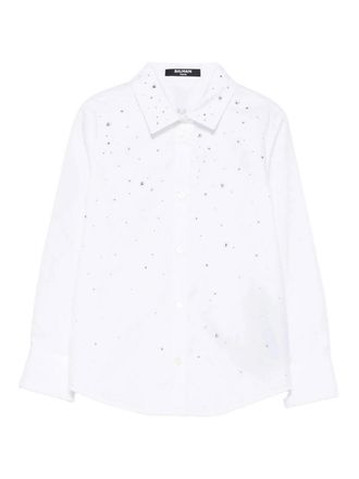 Balmain Shirt With Rhinestones