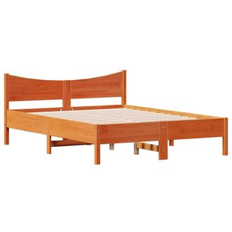 Berkfield Home Beautiful Bed Frame without Mattress Wax Brown 120x200 cm Solid W