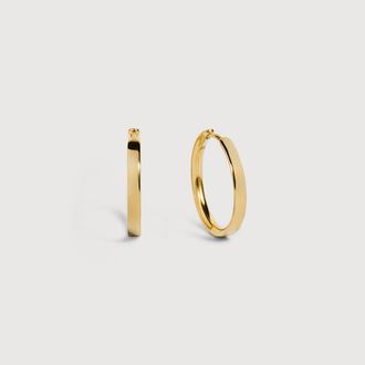 Monica Vinader Gold Essential Small Hoop Earrings
