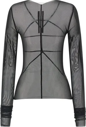 Rick Owens Womens Black Nylon Cardigan Clothing