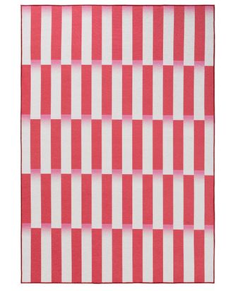 benuta Alfombra de tejido plano rojo 120x170