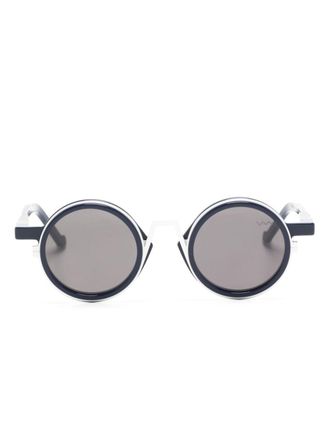 Vava WL0046 round-frame sunglasses - unisex - Acetate/Aluminium - 45 - Blue