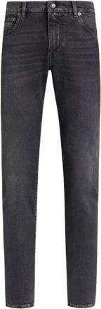 Dolce & Gabbana Denim broek - Heren - Slim Fit Jeans - Grijs - 5XL - Denim - Jeans