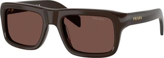 Prada Sunglasses, unisex, Brown, Size: 54 MM D11S Sunglasses