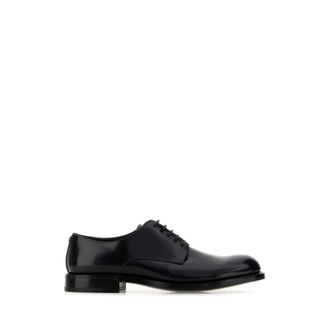 Dolce & Gabbana Business Shoes, male, Black, Size: 11 US Brushed Calfskin Derby