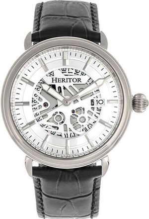 Heritor Mattias Automatic Silver Dial Mens Watch HR8401