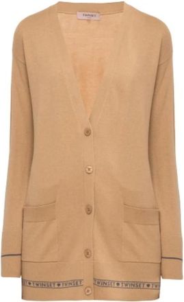Twinset Cardigan - Dames - Vesten - Beige - XS - Truien & Vesten