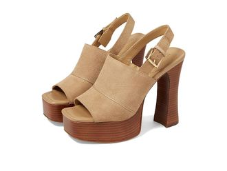 Michael Kors Rye Platform Sandal Womens Shoes Camel : 5.5 M, Leather
