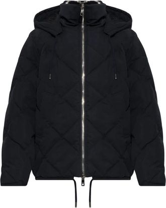 Dolce & Gabbana Insulated Hooded Jacket - Heren - Winterjassen - Blauw - XL - Katoen - Jassen