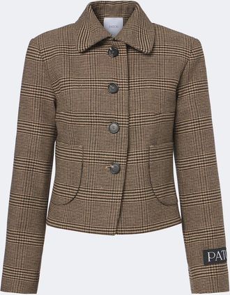 Patou Prince of Wales check jacket
