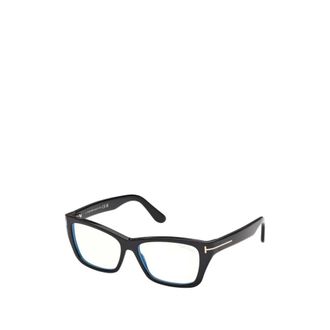 Tom Ford Glasses, female, Black, Size: 54 MM Square-frame Glasses