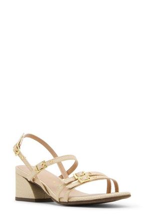 Anne Klein Mackenzie Strappy Sandal in Natural Raffia at Nordstrom, Size 7.5