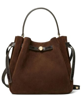 Tory Burch Su&egrave;de bucket-tas - Bruin