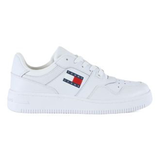 Tommy Jeans Leather Retro Basket Trainers