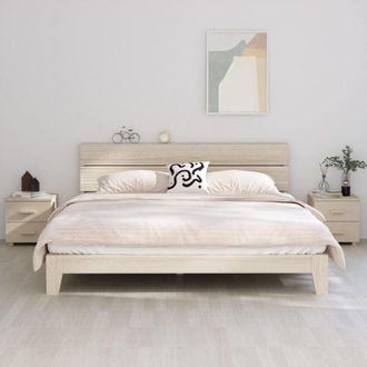 vidaXL Comodini hamar 2 pz ambra 40x35x44,5 cm Legno Massello di Pino - Vidaxl
