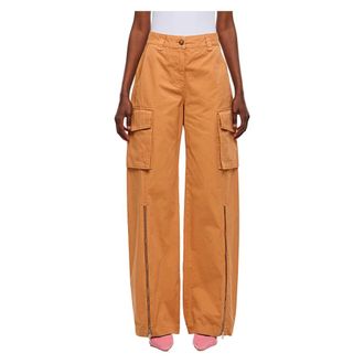 Stella McCartney Dames, Broeken, Oranje, Maat: 2XS