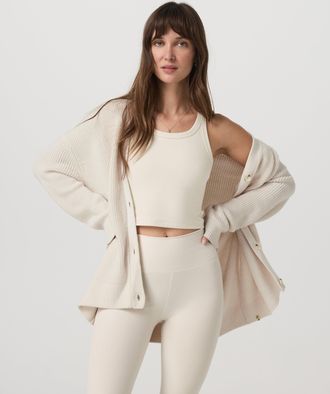 Vuori Clothing Alps Boyfriend Cardigan | Marshmallow | XS, Size Extra Small