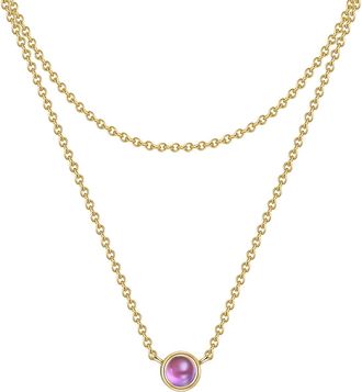 Glanzstücke München Womens Sterling Silver Necklace - Gold - One Size