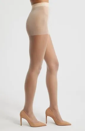 Nordstrom Sheer Back Seam Tights in Beige Almond at Nordstrom Rack