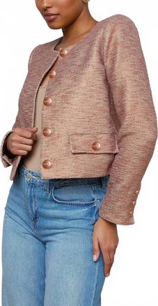 L'agence Zell Tweed Jacket In Light Auburn