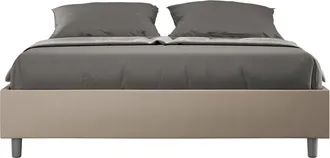 ITYhome Sommier Cama Doble Contenedor 160x190 Azelia M Color: Beige - Versi&oacute;n: Con Caja De Almacenaje