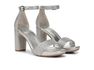 Naturalizer Joy Womens Shoes Silver Satin : 5.5 M (B), Leather/Suede/Textile