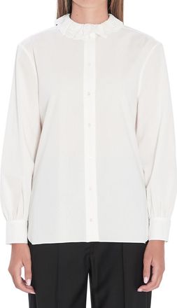 Saint Laurent White Regular Solid Shirt