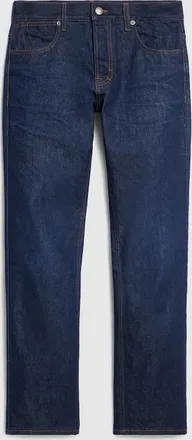 Gucci Cotton Denim Pants With Embroidery, Size 28, Blue, Ready-to-wear