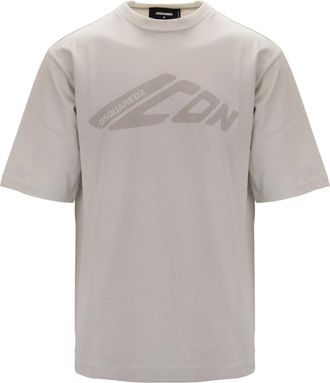 Dsquared2 T-shirt girocollo - - Tops - Uomo - Beige - XL