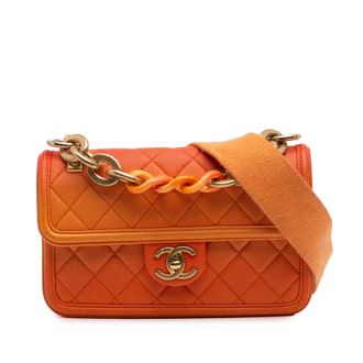 Chanel Chanel Kleine Gequilt Leren Flap Schoudertas
