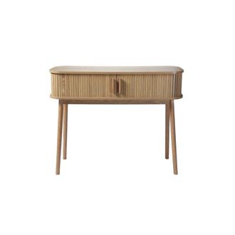 Calicosy Consola 2 puertas correderas L100 cm - Efecto Madera clara