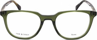 Rag & Bone Mens Green Rectangular Eyeglass Frames RNB7052