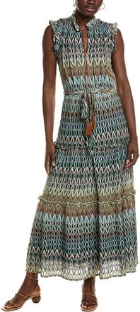 Julia Jordan Knit Lurex Maxi Dress