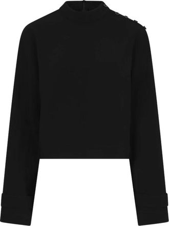 Dante6 Raes Button Detail Top - Dames - Truien - Zwart - Maat: S Zijde