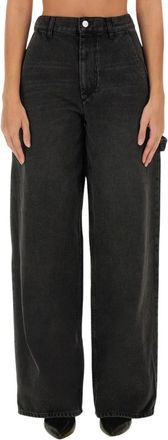 Isabel Marant Jeans, Dames, Zwart, M, Wide Jeans