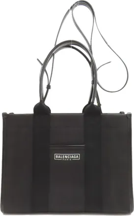 Balenciaga Black Canvas Tote Bag (Pre-Owned)