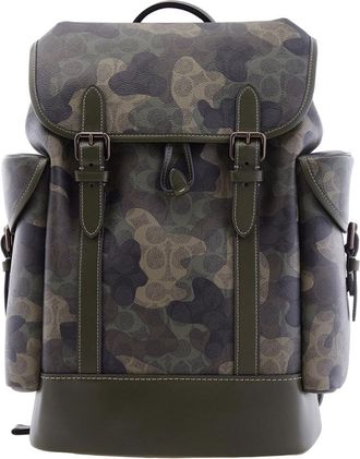 Coach Hitch Backpack In Signature Camo Print